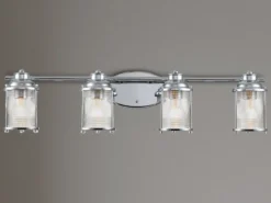Wandleuchte ASHLAND BAY in Chrom für Badezimmer & Wohnraum, Breite 86cm