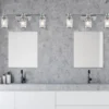 Wandleuchte ASHLAND BAY in Chrom für Badezimmer & Wohnraum, Breite 61cm