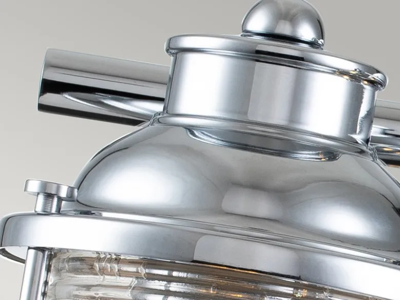 Wandleuchte ASHLAND BAY in Chrom für Badezimmer & Wohnraum, Breite 61cm