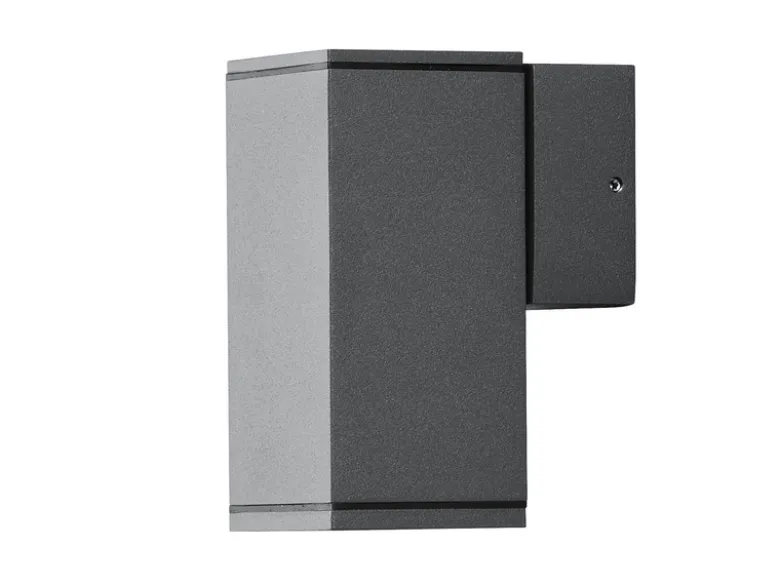 Wandleuchte MONZA anthrazit, GU10-Sockel, H: 13,5 cm, IP44