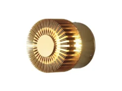 Wandleuchte MONZA effektvolle Beleuchtung, bronzefarbenes massives Aluminium