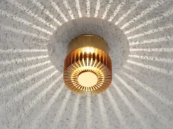 Wandleuchte MONZA effektvolle Beleuchtung, bronzefarbenes massives Aluminium