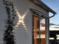 Wandleuchte MONZA für effektvolle Beleuchtung, 3W, IP54, massives Aluminium