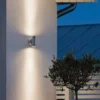 Wandleuchte MONZA, Up/Down-light, massives Alu, H: 15 cm, IP54