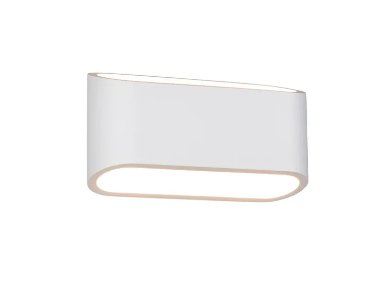 Wandleuchte SEPANTA aus Gips mit Up and Down Lichteffekt, Breite 23cm