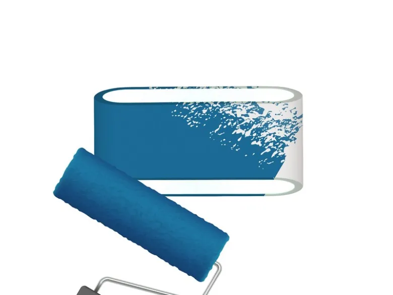 Wandleuchte SEPANTA aus Gips mit Up and Down Lichteffekt, Breite 23cm