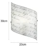 Wandleuchte SIGNA mit Glasschirm & Signatur Dekor, Höhe 30cm