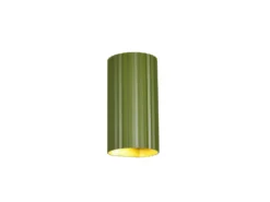 Wandleuchte SOKA mit Up and Down Lichteffekt, Metall Grün, Höhe 18cm