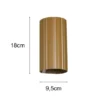 Wandleuchte SOKA mit Up and Down Lichteffekt, Metall Coffee, Höhe 18cm