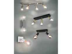 Wandleuchte VANNES 2 Flammig Schwarz, Up and Down Light, Höhe 18cm