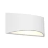 Wandleuchte WACADIA halbrund aus Gips mit Up and Down Lichteffekt, Breite 30cm