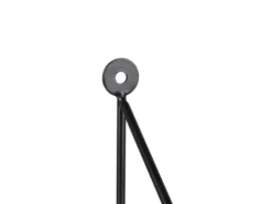 Wandregale - 2er SET DANA Metall Schwarz Holzboden, 45cm & 30cm breit