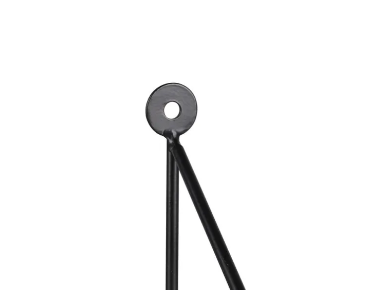 Wandregale - 2er SET DANA Metall Schwarz Holzboden, 45cm & 30cm breit