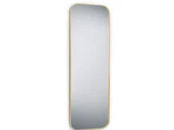 Wandspiegel BRITNEY Ganzkörperspiegel Metall Rahmen Gold 50x150 cm
