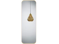Wandspiegel BRITNEY Ganzkörperspiegel Metall Rahmen Gold 50x150 cm