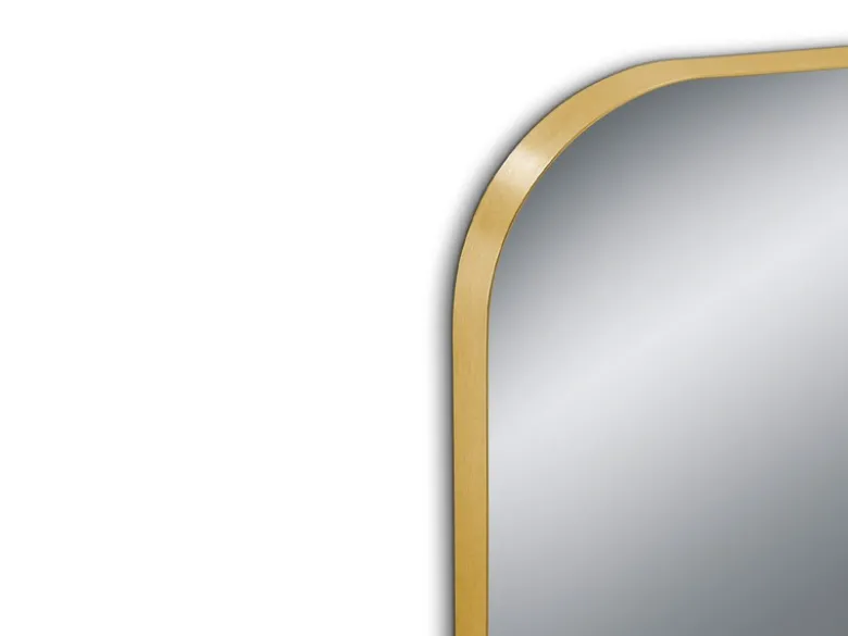 Wandspiegel BRITNEY Ganzkörperspiegel Metall Rahmen Gold 50x150 cm