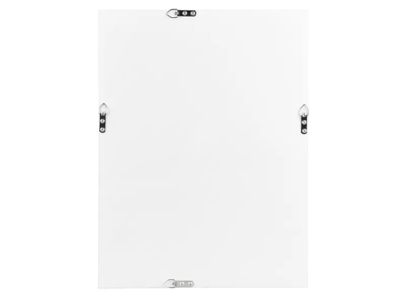 Wandspiegel ELENOR rechteckig Rahmen in Weiß 34 x 45cm