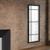 Wandspiegel JULIETTE Ganzköperspiegel Alluminium Rahmen Schwarz 50 x 150cm