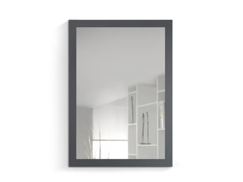 Wandspiegel KIM rechteckig mit Rahmen in Anthrazit 48x68cm