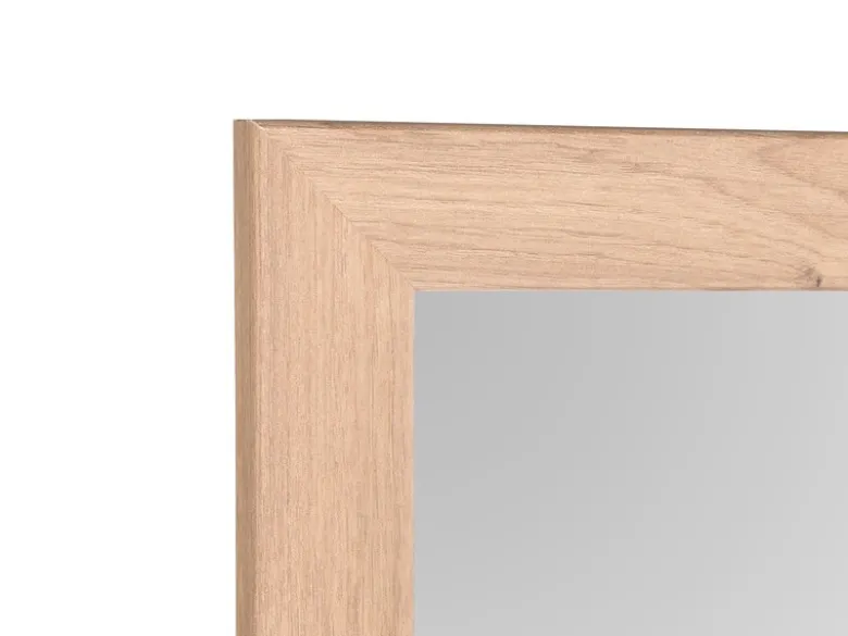 Wandspiegel KIM rechteckig mit Rahmen in Holz Dekor 48 x 68cm