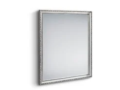 Wandspiegel LOLA rechteckig mit Holz Rahmen in Silber 34x45cm