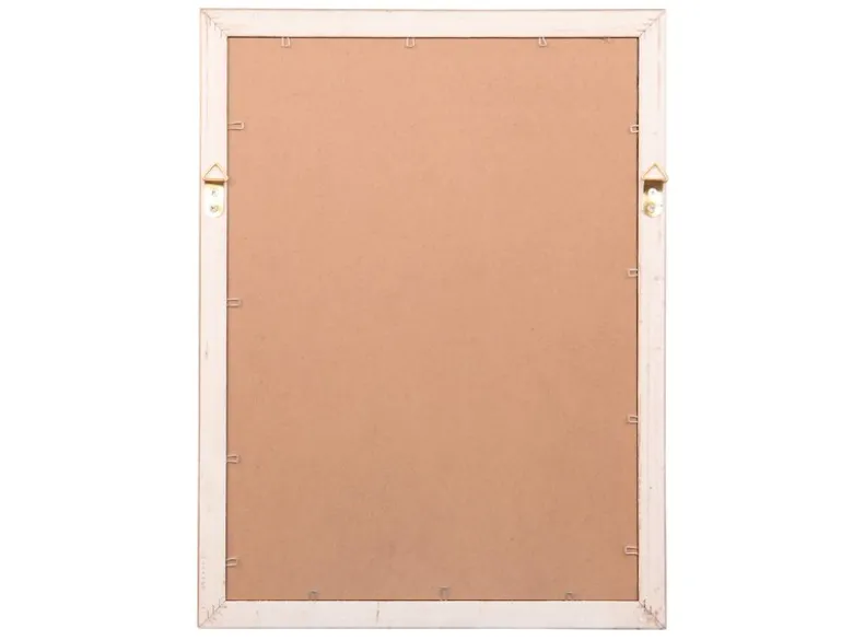Wandspiegel LOLA rechteckig mit Holz Rahmen in Gold 34 x 45cm
