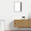 Wandspiegel LOLA rechteckig mit Holz Rahmen in Weiß 34x45cm
