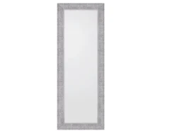 Wandspiegel VICKY Ganzkörperspiegel mit Rahmen Silber Schwarz 50x150 cm