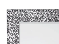 Wandspiegel VICKY Ganzkörperspiegel mit Rahmen Silber Schwarz 50x150 cm