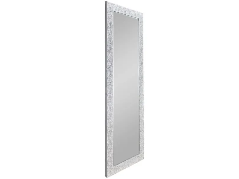 Wandspiegel VICKY Ganzkörperspiegel mit Rahmen Silber Weiß 50x150 cm