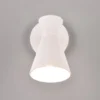 Wandstrahler ENZO Retro Weiß mit Schalter & Stecker, Breite 12cm