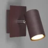 Wandstrahler MARLEY Metall Rost mit GU10-Sockel, Breite 12cm