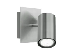 Wandstrahler MARLEY Silber, GU10-Sockel, Breite 12cm