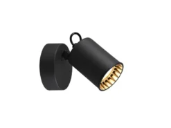 Wandstrahler PAGO Metallschirm Schwarz, Breite 9cm