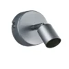 Wandstrahler PARIS 1 flammig Metall Silber titanfarbig, Breite 8cm