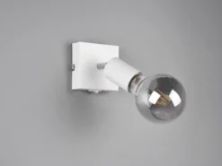 Wandstrahler Spot VANNES Weiß mit Schalter, Breite 9cm