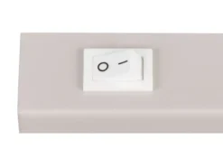 Wandstrahler TARYN Coffee / Grau mit Schalter, Breite 6cm