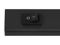 Wandstrahler TARYN Schwarz mit Schalter, Breite 6cm