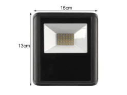 20 Watt LED Strahler ALU, 2er SET 4000 Kelvin Neutralweiß, IP65, 13x15cm