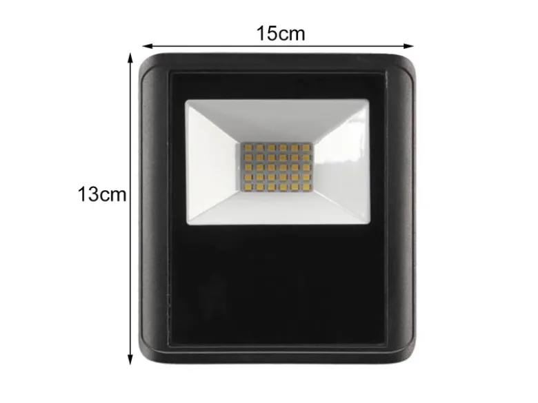 20 Watt LED Strahler ALU, 2er SET 4000 Kelvin Neutralweiß, IP65, 13x15cm