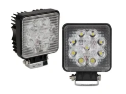 27 Watt LED Strahler ALU 2er SET, 4250 Kelvin Neutralweiß, IP67, 13,5x11cm