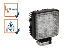 27 Watt LED Strahler ALU, 4250 Kelvin Neutralweiß, IP67, 13,5x11cm