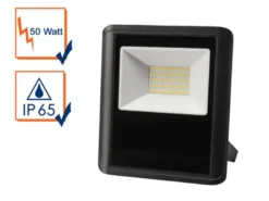 50 Watt LED Strahler ALU, 4000 Kelvin Neutralweiß, IP65, 17x19cm