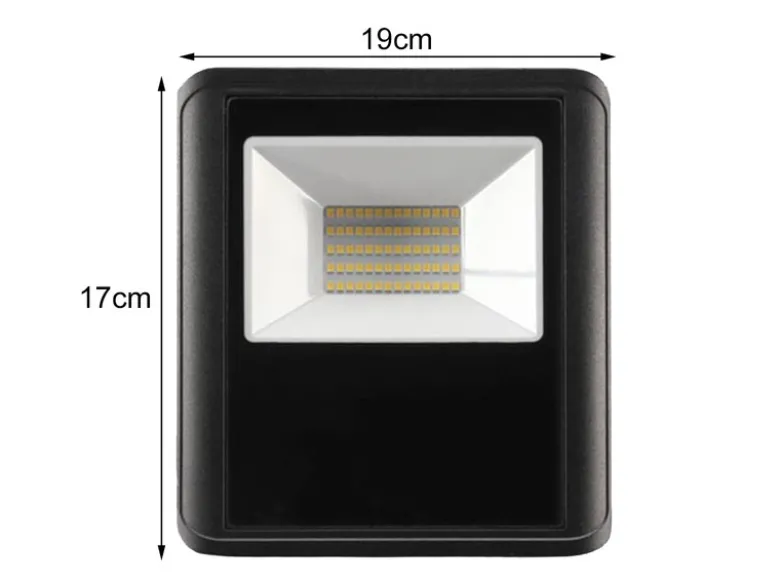 50 Watt LED Strahler ALU, 4000 Kelvin Neutralweiß, IP65, 17x19cm