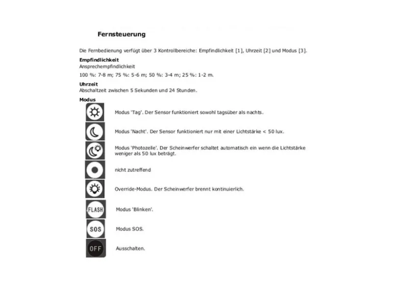 30 Watt LED Strahler Bewegungsmelder & Fernbedienung, 4000 Kelvin, IP65, 15x21cm