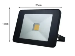50 Watt LED Strahler Bewegungsmelder & Fernbedienung, 4000 Kelvin IP65, 18x26cm