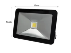 20 Watt LED Strahler 2er SET, 4000 Kelvin Neutralweiß, IP65, 13x18cm