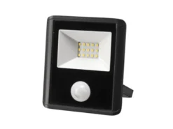 10 Watt LED Strahler mit PIR Sensor, 4000 Kelvin Neutralweiß, IP65, 11x13cm