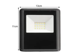 10 Watt LED Strahler SET Montagehalterung & Erdspieß, Neutralweiß, IP65, 11x13cm