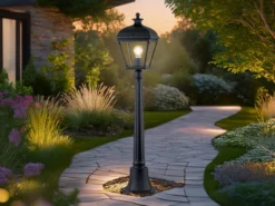 Wegeleuchte BAYVIEW Gartenlaterne im Landhausstil, Höhe 104cm